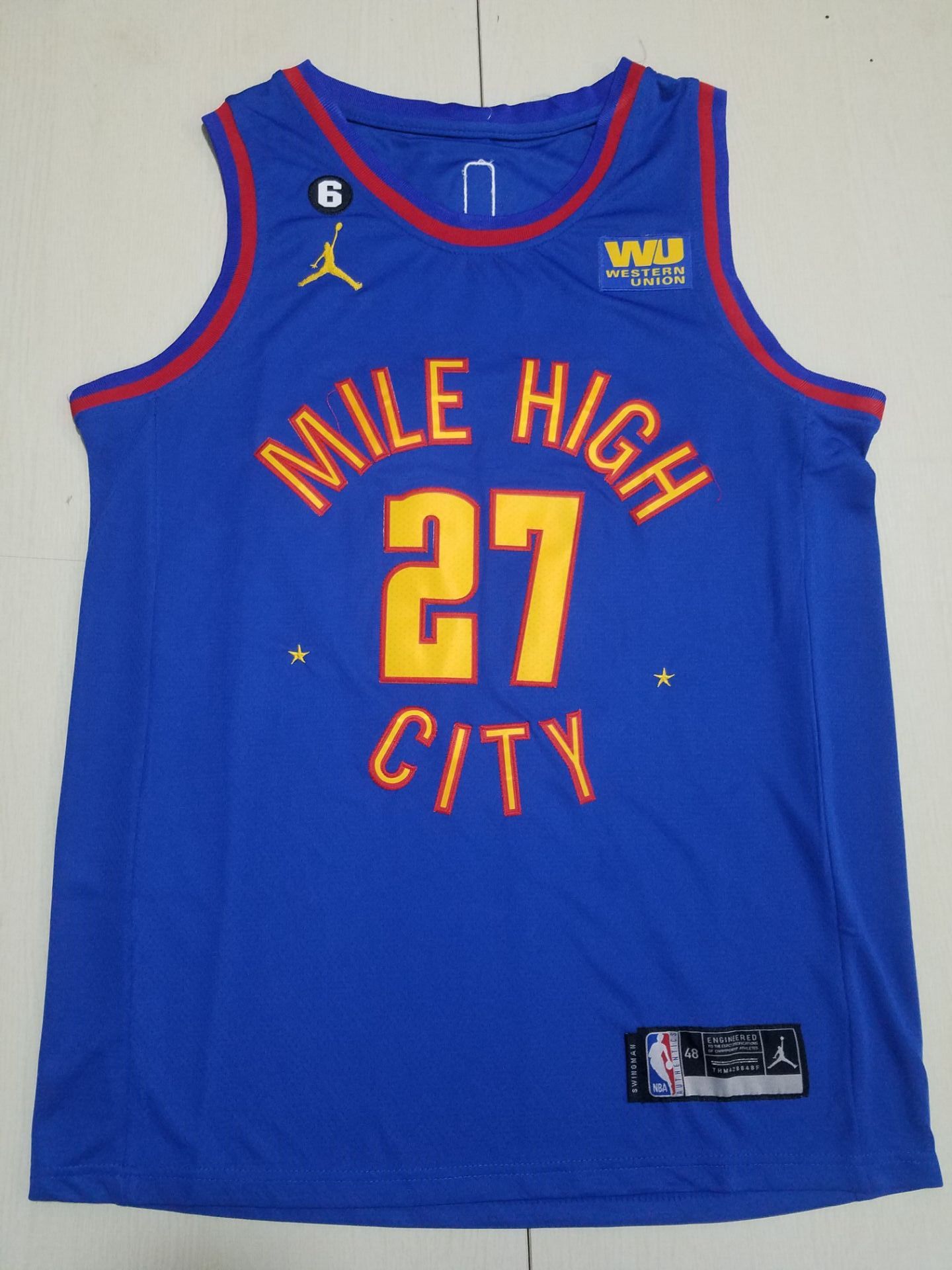 Men Denver Nuggets #27 Murray Blue 2022 NBA Jersey->washington wizards->NBA Jersey